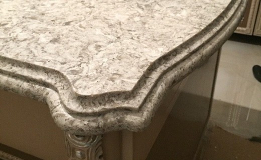 Барная стойка из кварцевого агломерата Vicostone Argento (Вьетнам)