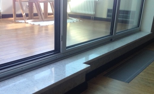 Подоконники из кварцевого агломерата Vicostone Serrizzo Monterosa (Вьетнам)